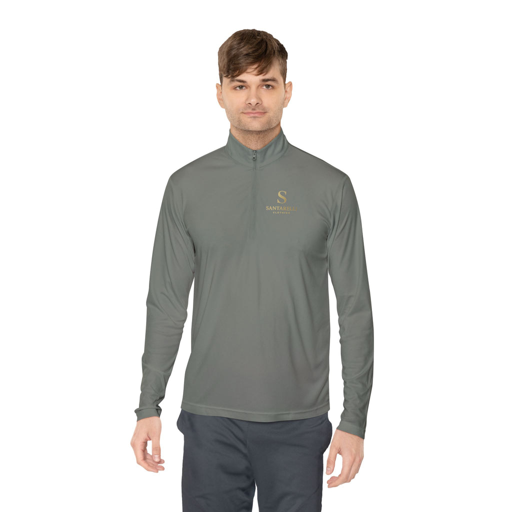 Quarter-Zip Pullover — Elegant 'S' Monogram Sportswear