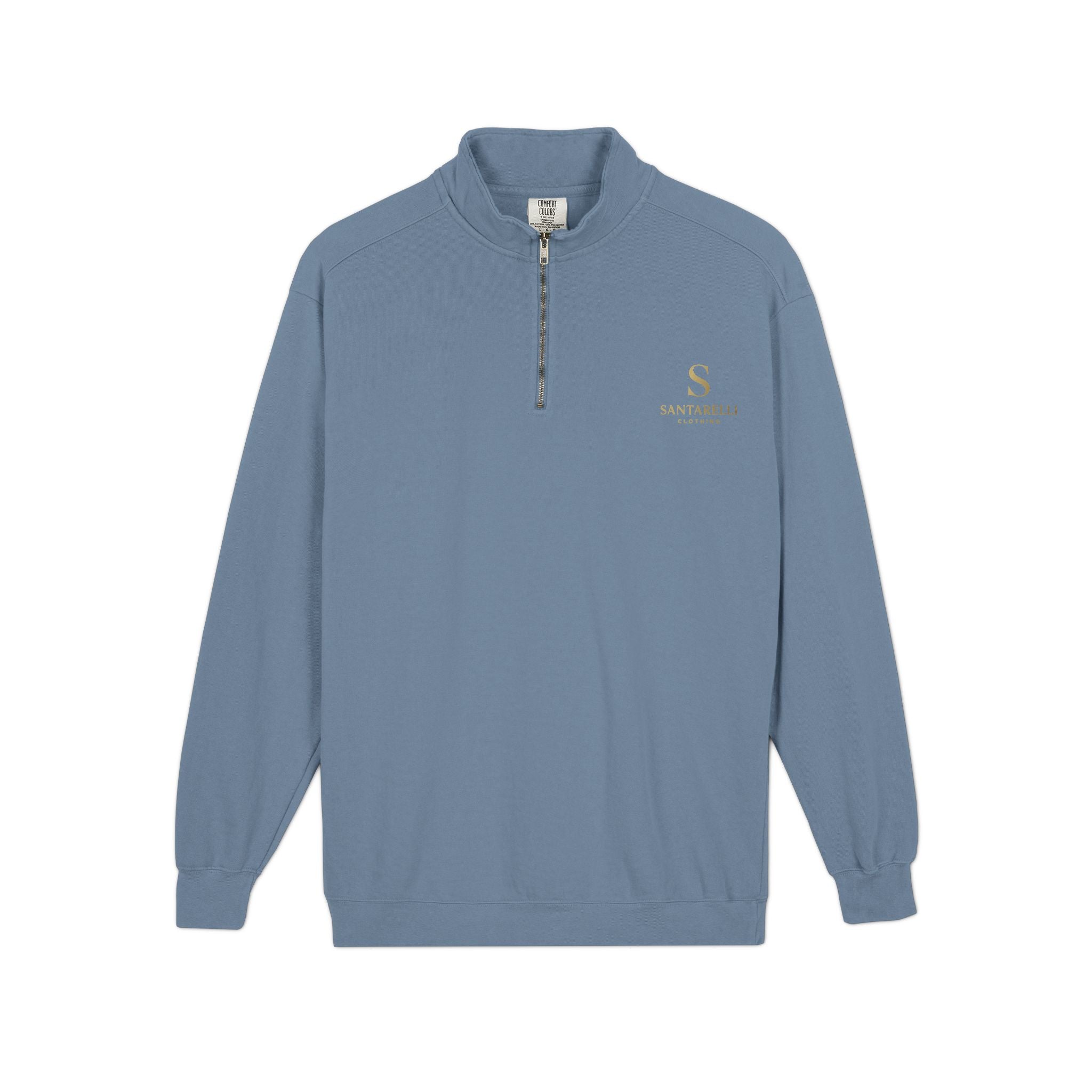 Quarter-Zip Sweatshirt — Minimalist 'S' Monogram Pullover