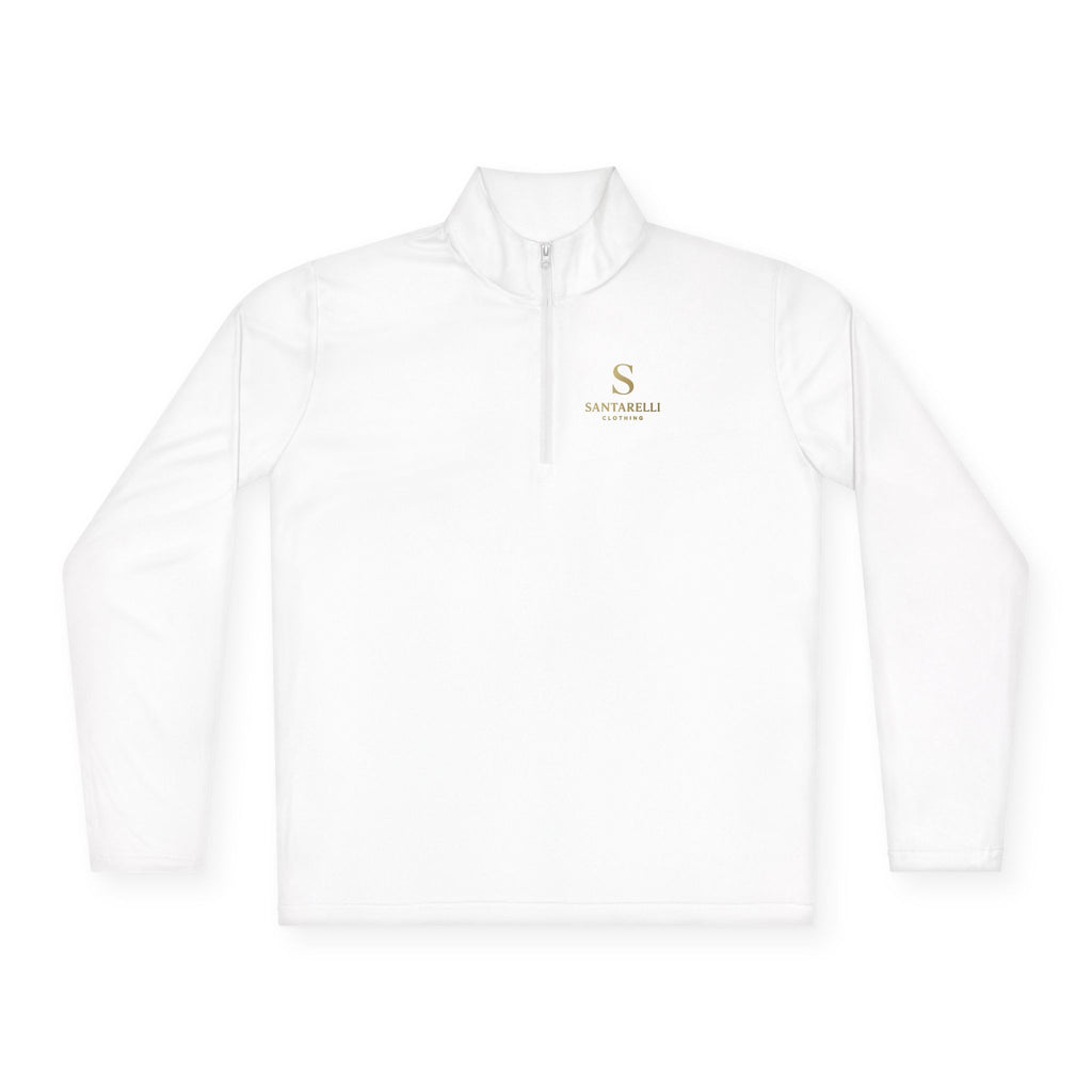 Quarter-Zip Pullover — Elegant 'S' Monogram Sportswear