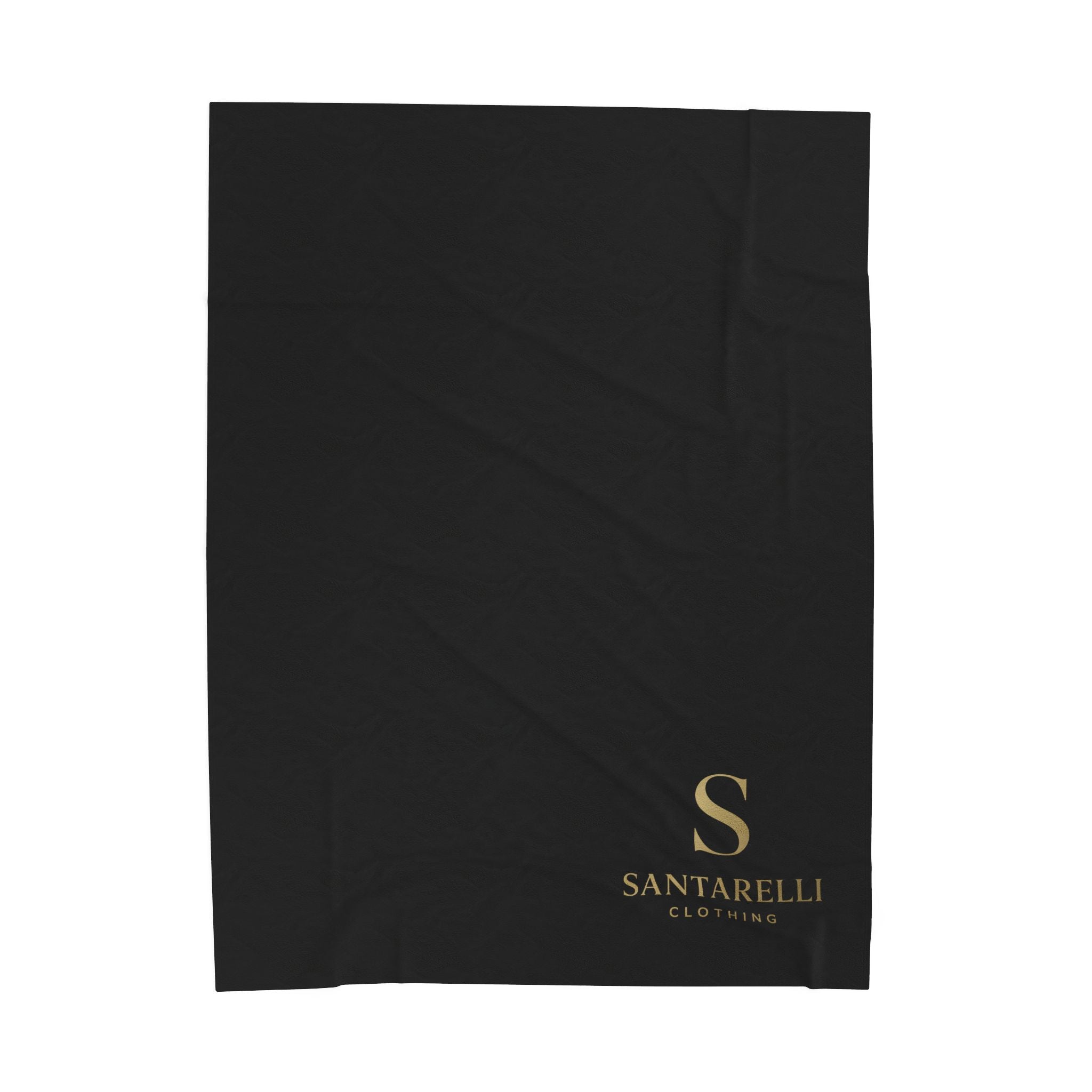 Santarelli Logo Velveteen Plush Blanket — Luxury Soft Throw for Home & Travel