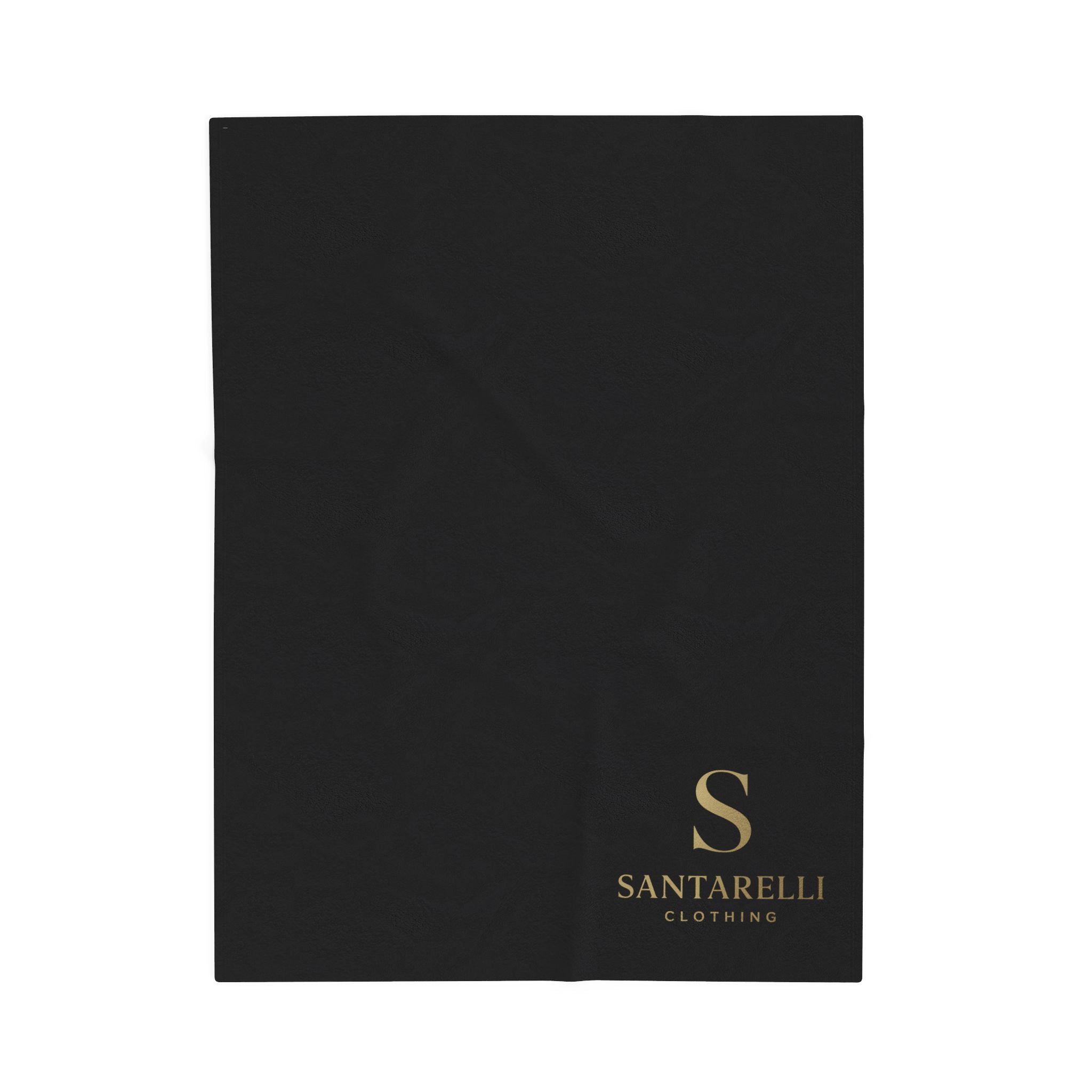 Santarelli Logo Velveteen Plush Blanket — Luxury Soft Throw for Home & Travel