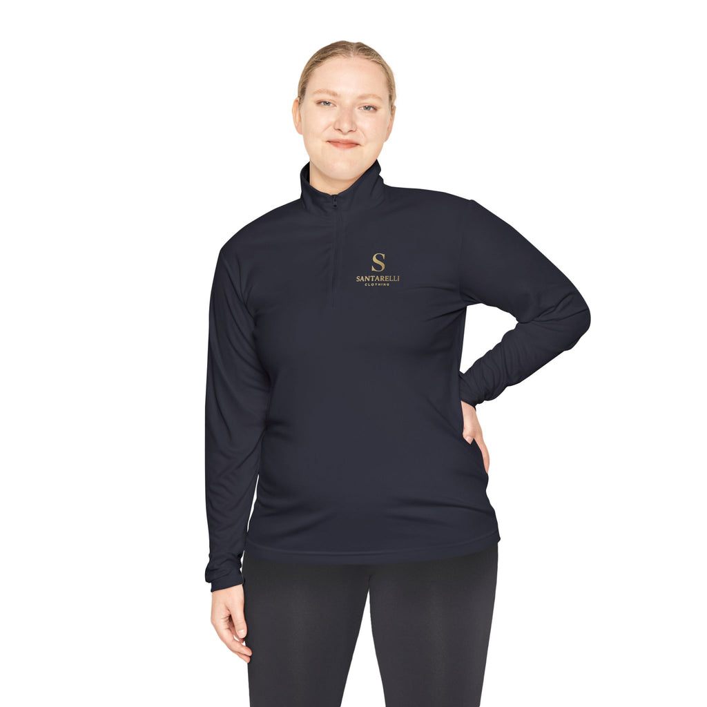 Quarter-Zip Pullover — Elegant 'S' Monogram Sportswear