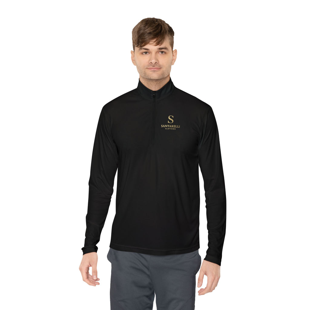 Quarter-Zip Pullover — Elegant 'S' Monogram Sportswear
