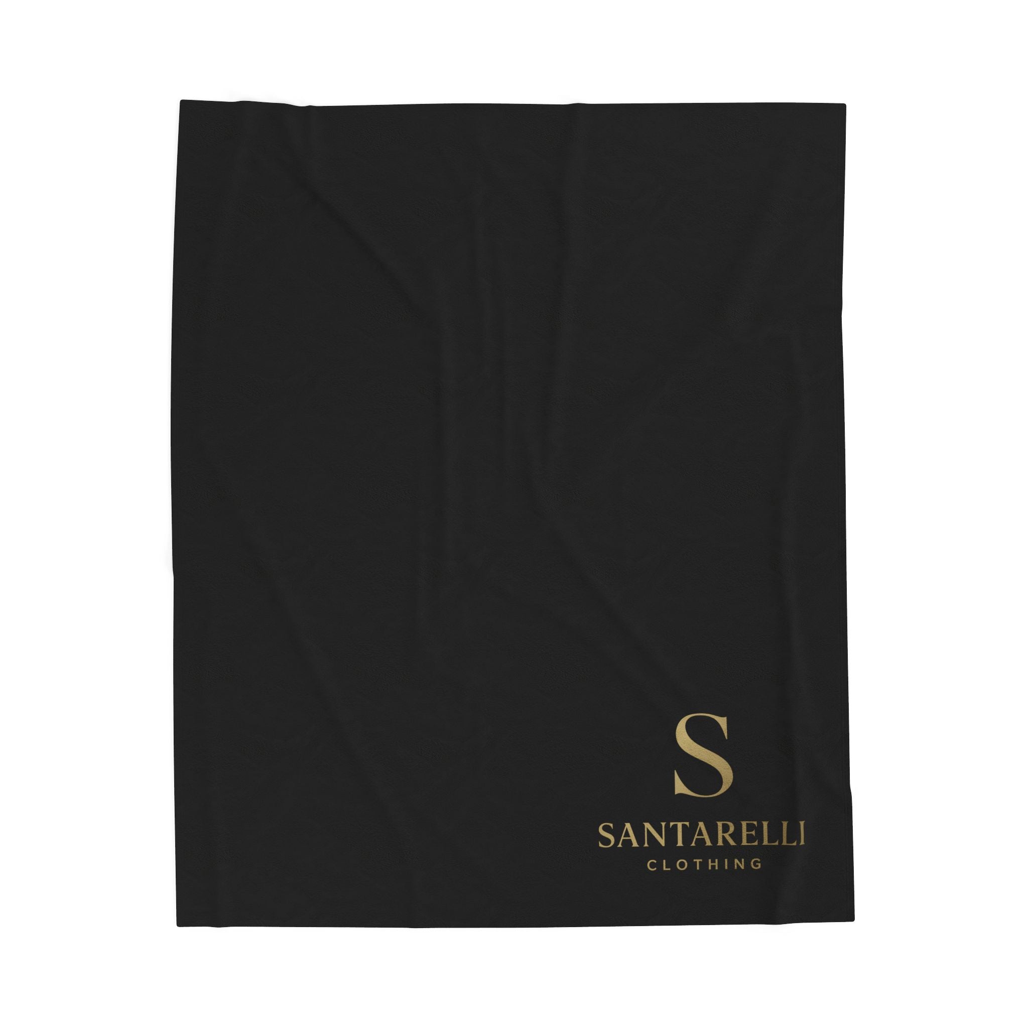Santarelli Logo Velveteen Plush Blanket — Luxury Soft Throw for Home & Travel