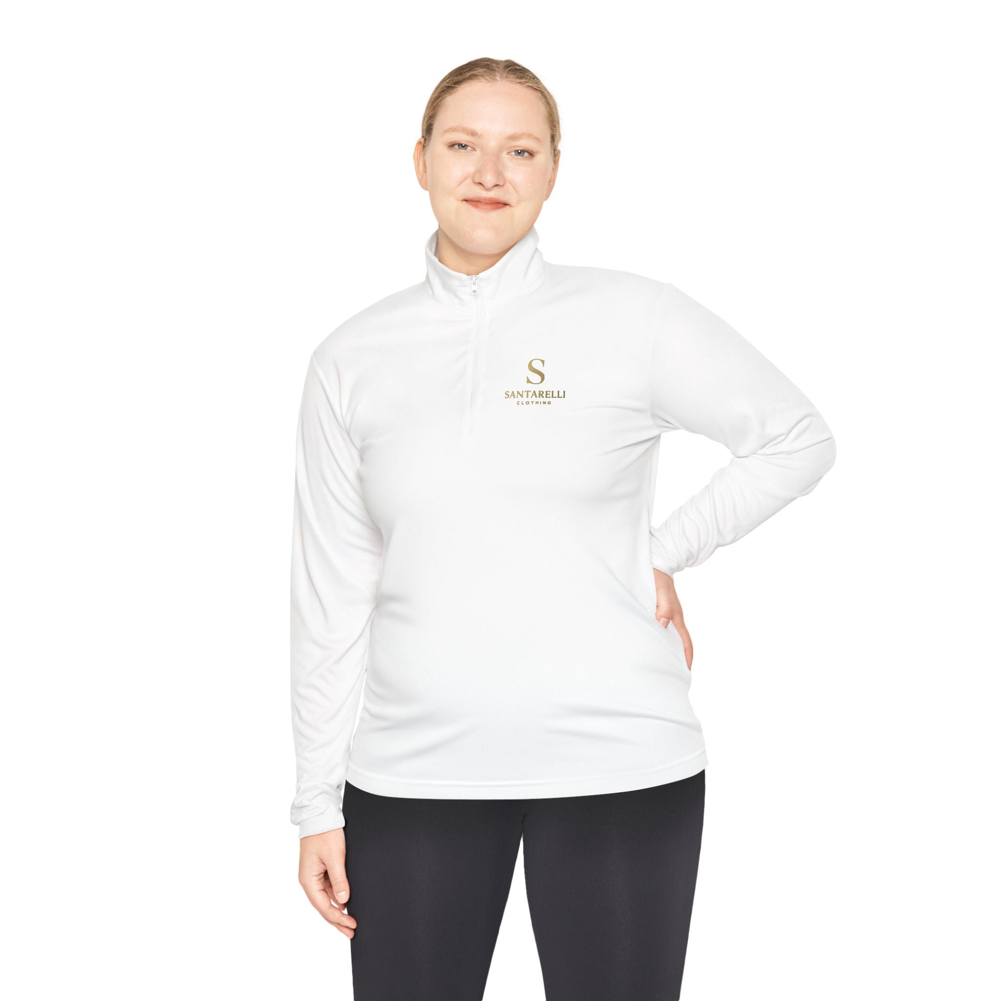 Quarter-Zip Pullover — Elegant 'S' Monogram Sportswear
