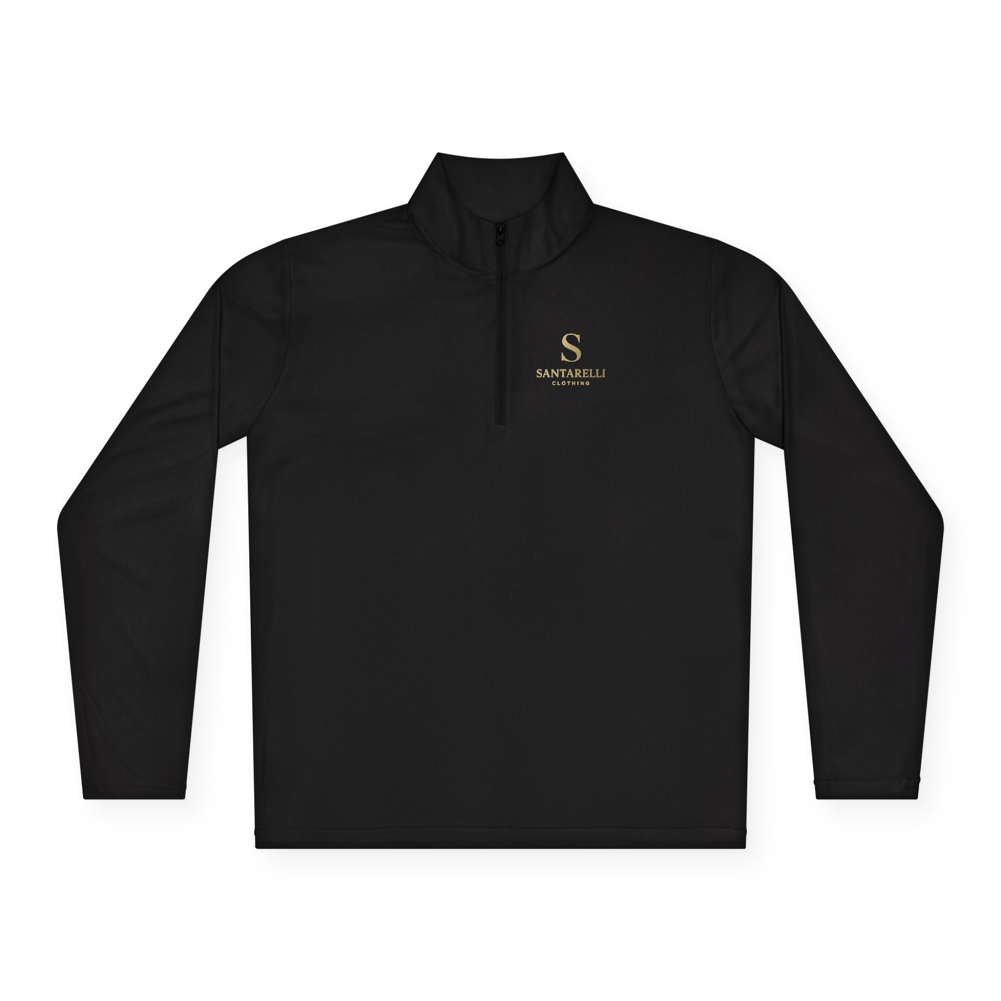 Quarter-Zip Pullover — Elegant 'S' Monogram Sportswear