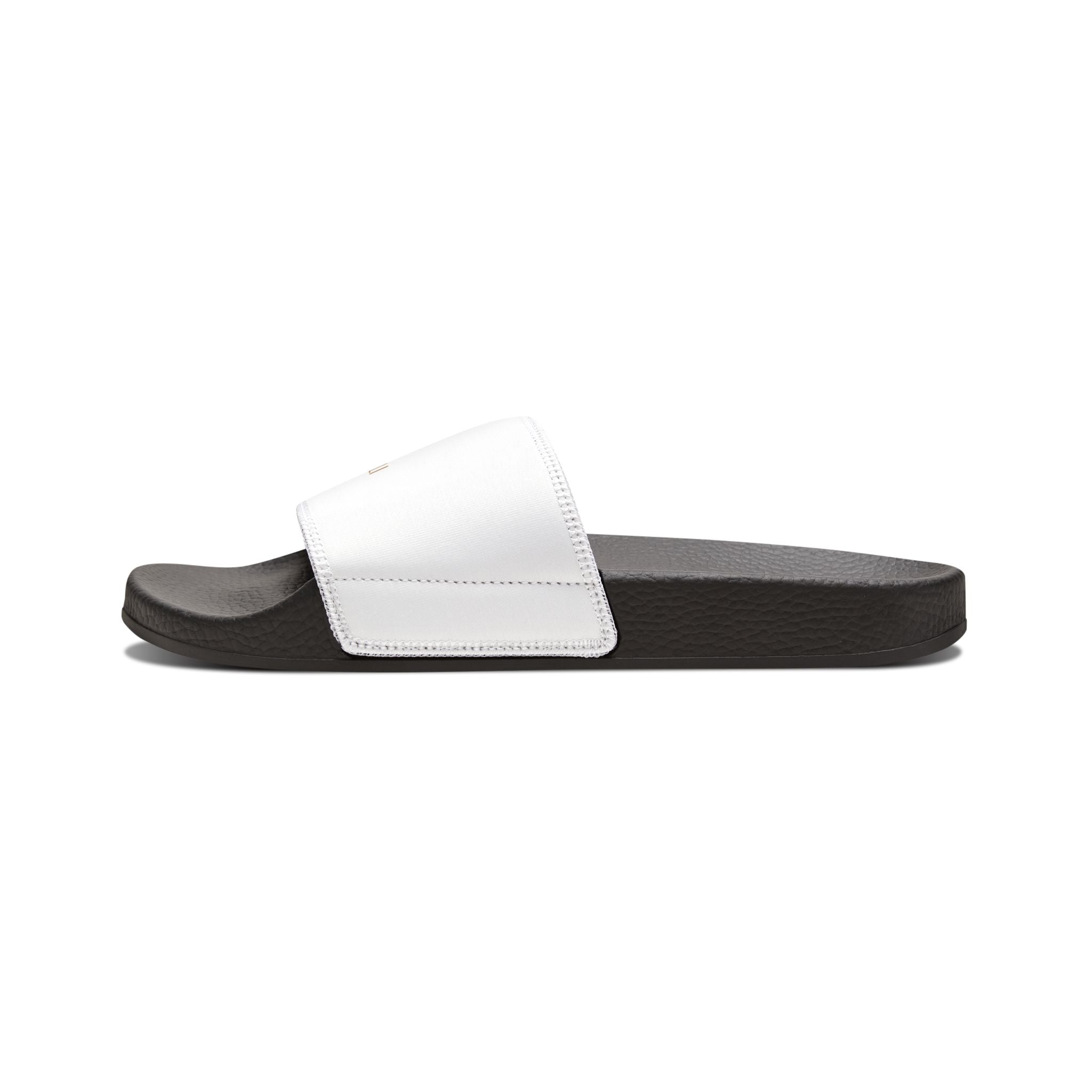 Men's White Slide Sandals — Removable Strap Comfortable Pool & Casual Slides