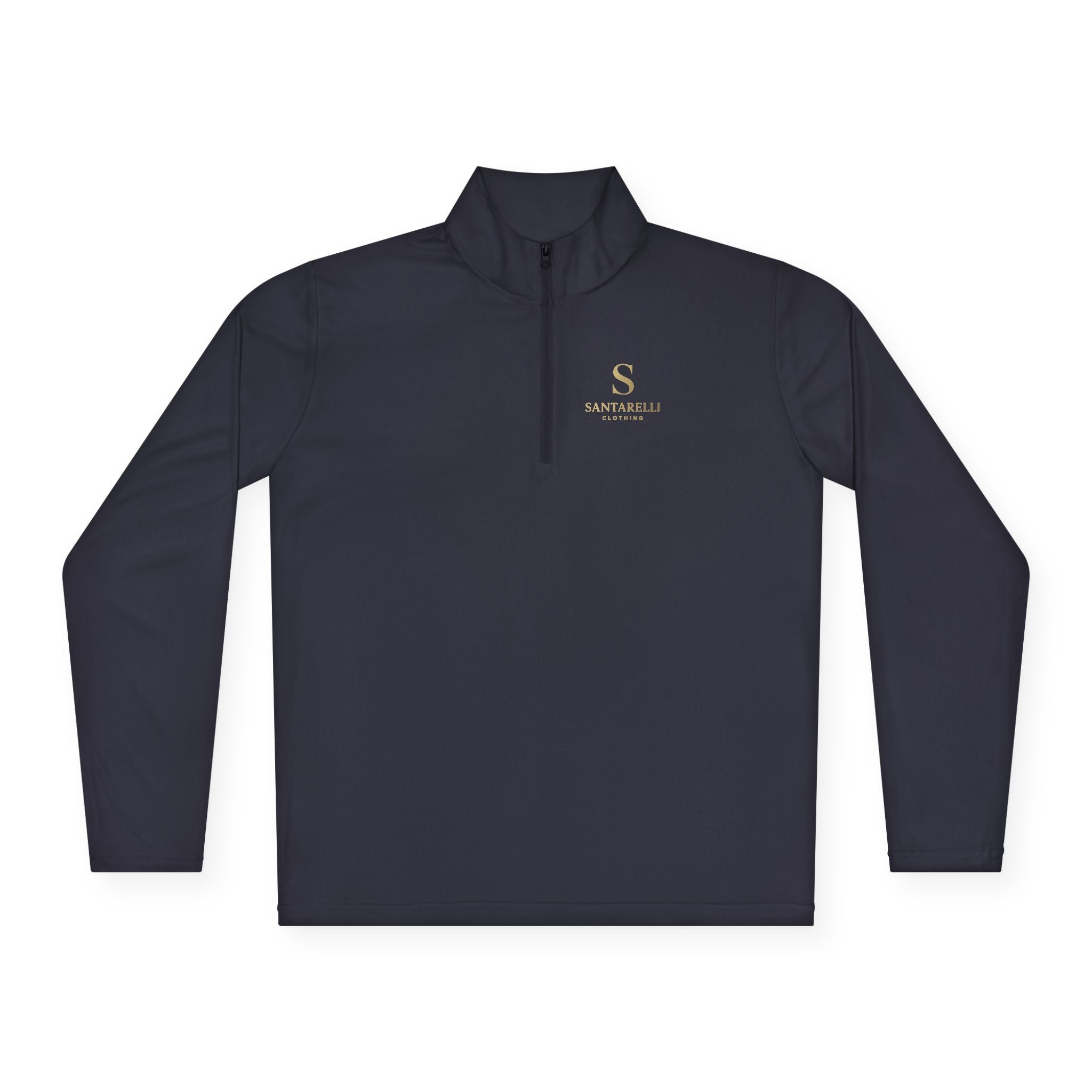 Quarter-Zip Pullover — Elegant 'S' Monogram Sportswear