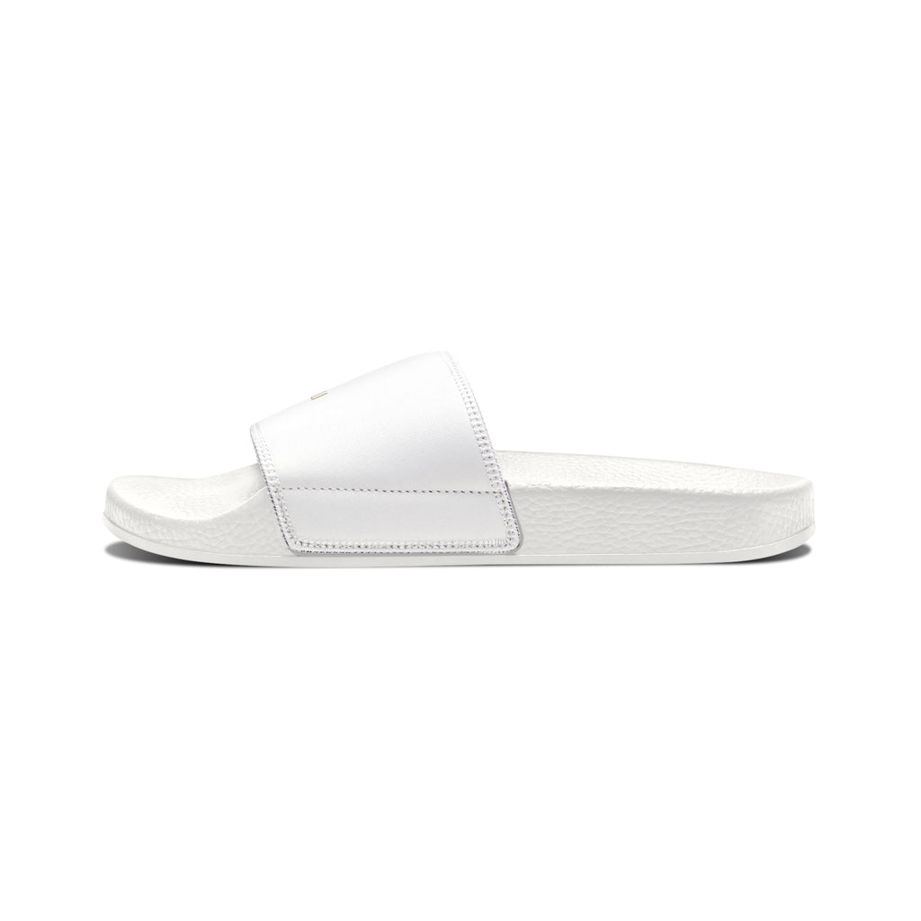 Men's White Slide Sandals — Removable Strap Comfortable Pool & Casual Slides