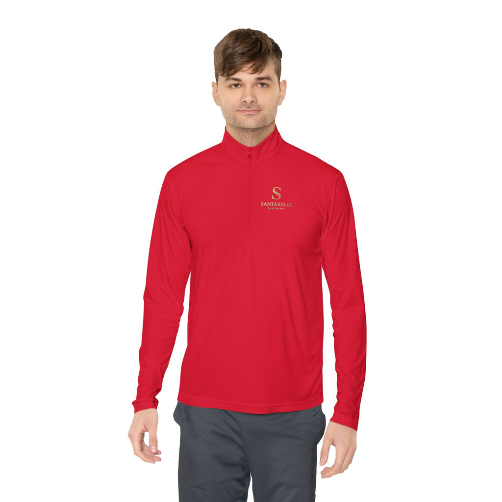 Quarter-Zip Pullover — Elegant 'S' Monogram Sportswear
