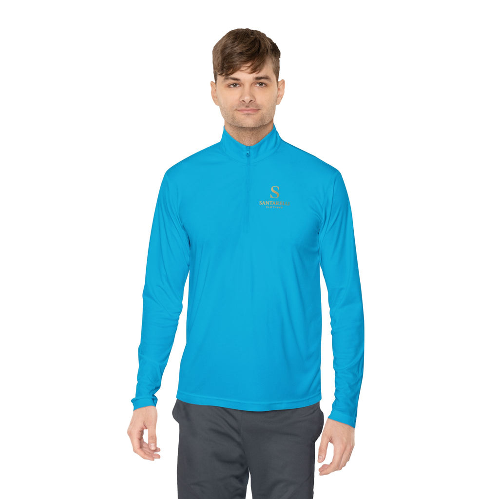 Quarter-Zip Pullover — Elegant 'S' Monogram Sportswear